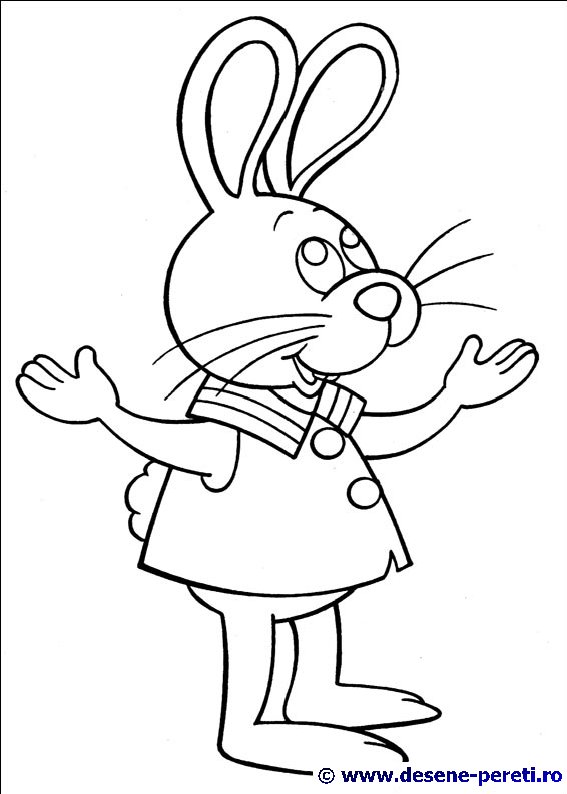 peter cottontail desene colorat